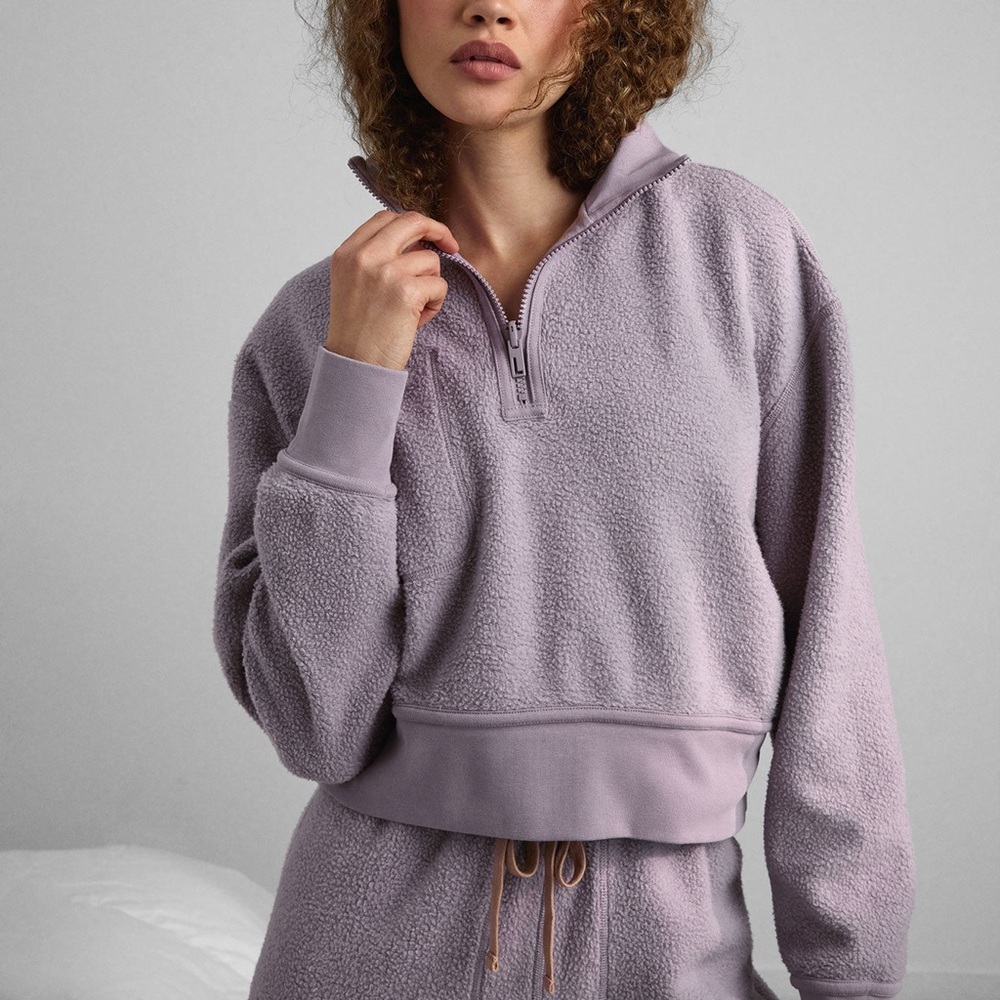Lunya Mid Weight Half-Zip Hoodie